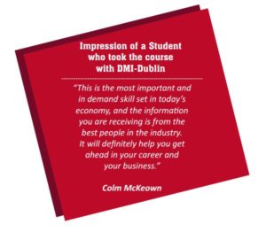 impression of a student who took the training